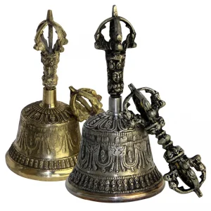 Tibetan Buddhist Meditation Bell and Dorje Set