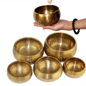 Tibetan Singing Bowl Set of 5 Meditation Sound Bowl